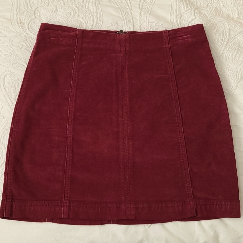 FREE PEOPLE Corduroy Mini Skirt